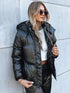 Kunstlederjacke Damen mit Kapuze – wasserdicht & winddicht